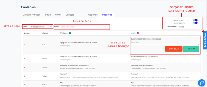 Traduções ajustado
